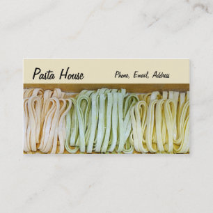 Assortment of Fresh, Handmade Italian Pasta Business Card