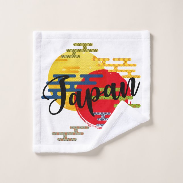 Assortment of Traditional Japanese Patterns Wash Cloth (Wash Cloth)