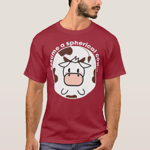 Assume a Spherical Cow Funny Physics T-Shirt