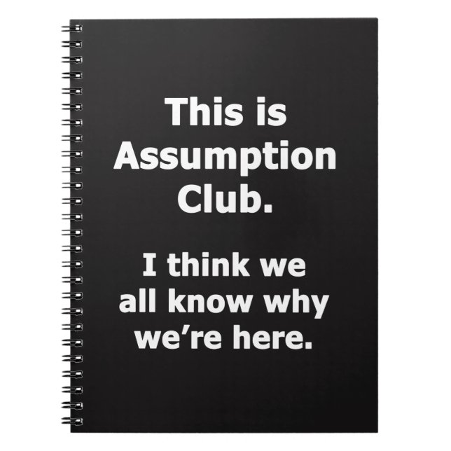 Assumption Club Notebook (Front)