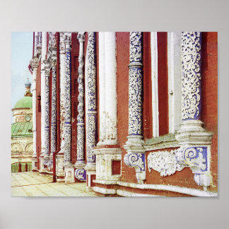Assumption Facade - 1912 Vintage Color Photo Poster