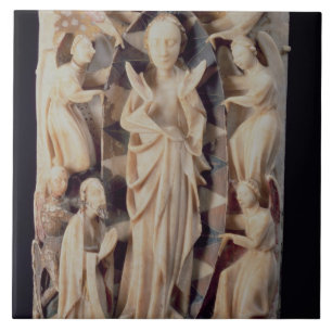 Assumption of the Virgin (alabaster) Ceramic Tile