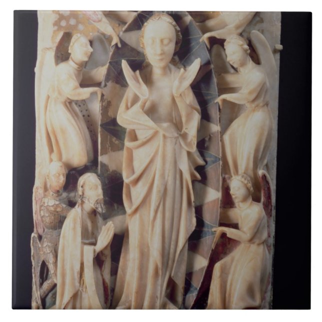 Assumption of the Virgin (alabaster) Ceramic Tile (Front)