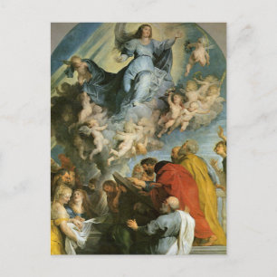 Assumption of the Virgin by Peter Paul Rubens Post Postcard