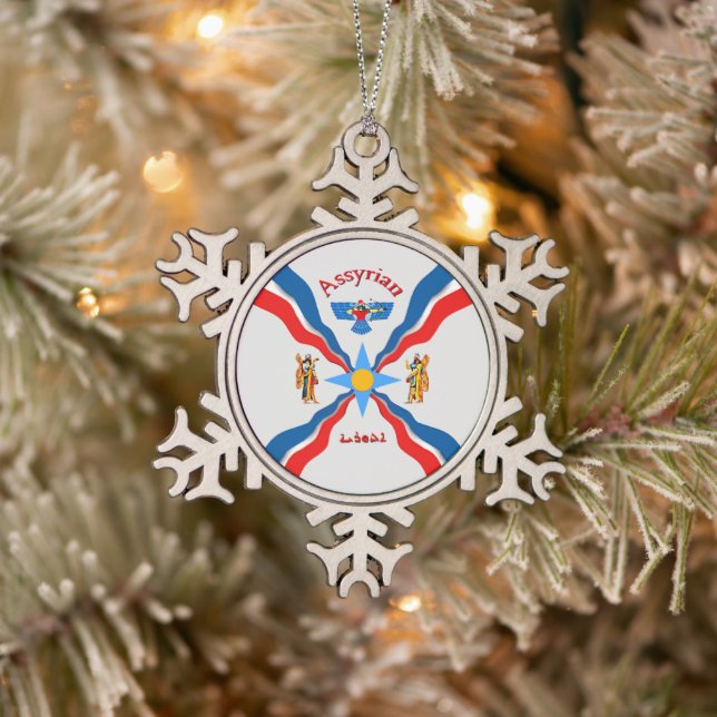 Assyria Pewter Snowflake Ornament (Tree)