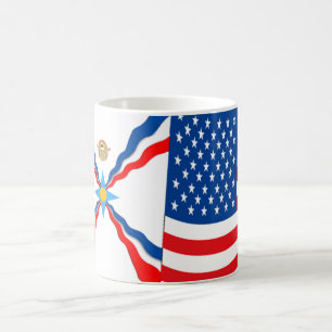 Assyrian American Flags Mug
