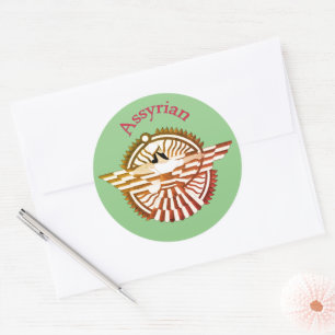 Assyrian Classic Round Sticker
