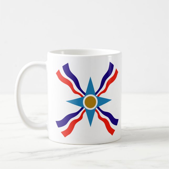 Assyrian Flag - Ata d'Ator Coffee or Tea Mug (Left)