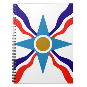 Assyrian Flag - Ata d'Ator Spiral Notebook