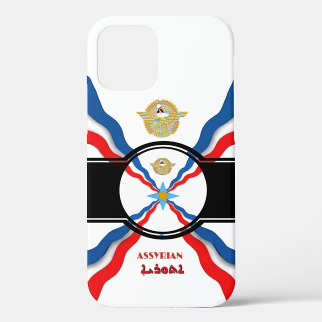 Assyrian Flag Case-Mate iPhone Case (Back)