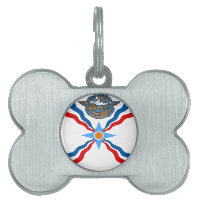 assyrian-Flag Pet Tag (Front)