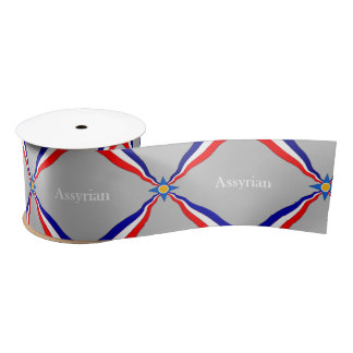 Assyrian Flag Satin Ribbon