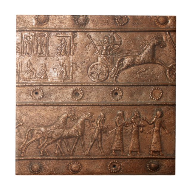 Assyrian Gate Ceramic Tile (Front)