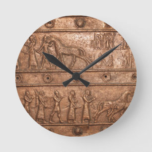 Assyrian Gate Round Clock