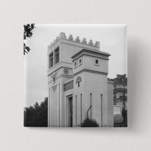 Assyrian House, Universal Exhibition, Paris 15 Cm Square Badge
