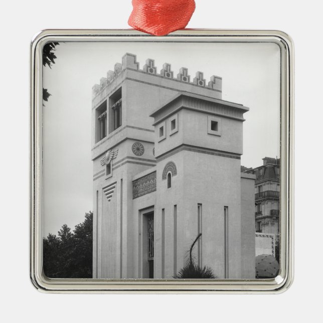 Assyrian House, Universal Exhibition, Paris Metal Tree Decoration (Front)