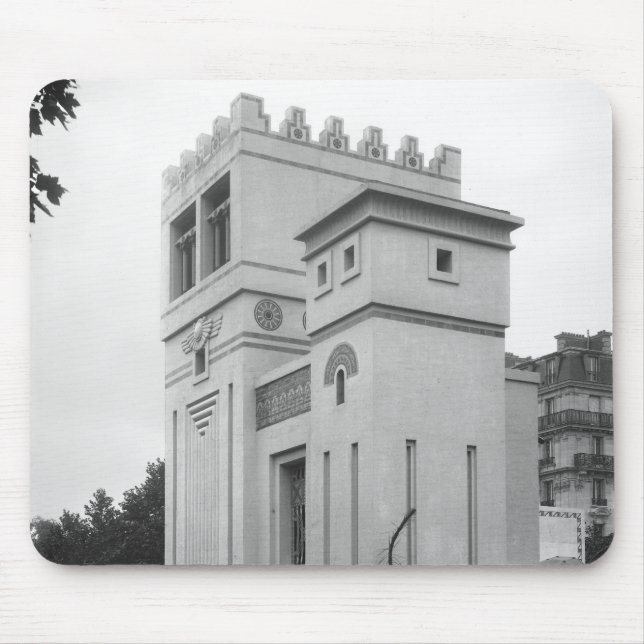 Assyrian House, Universal Exhibition, Paris Mouse Pad (Front)