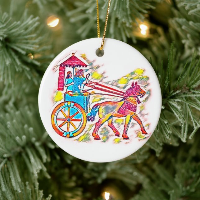 Assyrian King Ceramic Ornament (Tree)