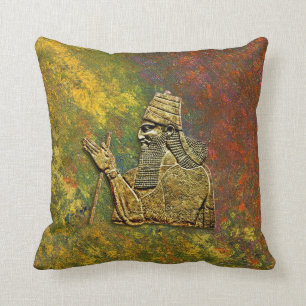 Assyrian king cushion