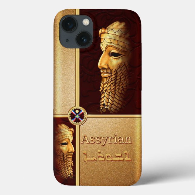 Assyrian King Sargon iPhone case (Back)