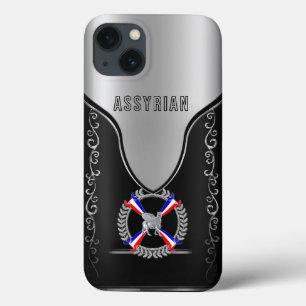 Assyrian Lamassu and the flag iPhone case