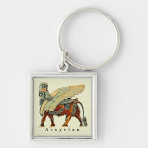 Assyrian Lamassu Art Keychain