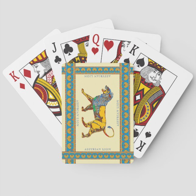 Assyrian Lion Classic Playing Cards (Back)