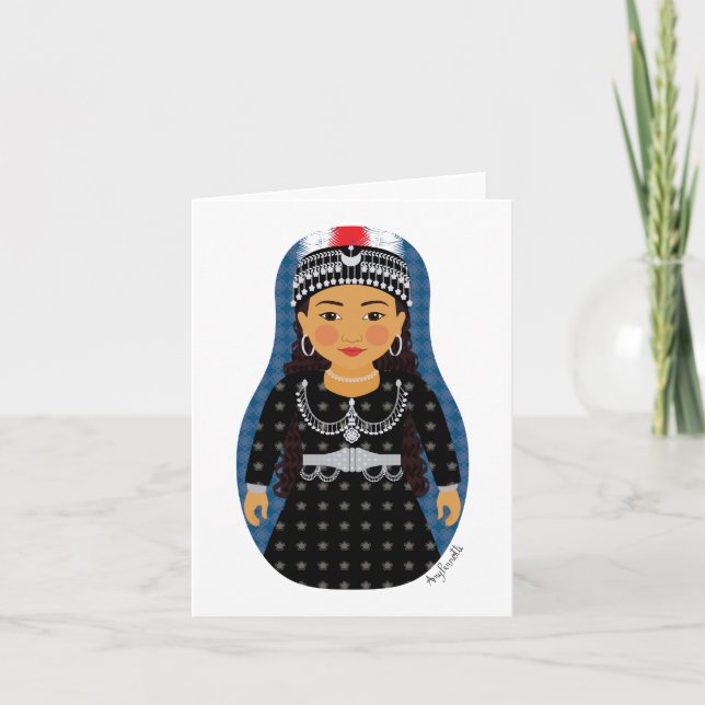 Assyrian Matryoshka Card (Front)