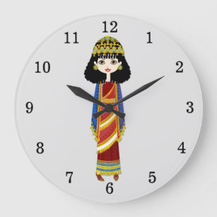 Assyrian Queen Wall Clock