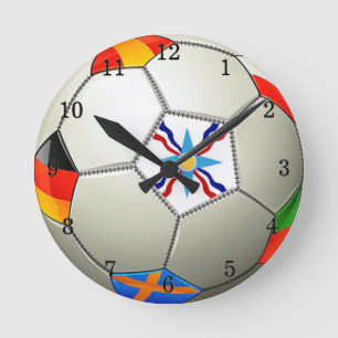 Assyrian Soccer Acrylic Wall Clock