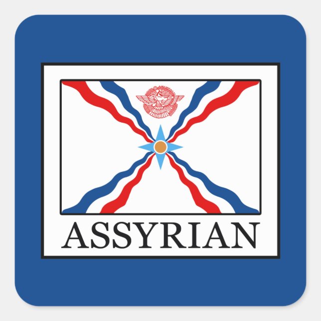 Assyrian Square Sticker (Front)