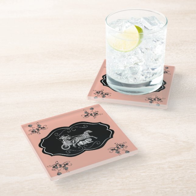 Assyrian warriors Glass Coaster (Angled)