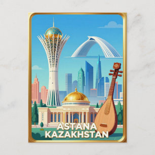 Astana Bayterek Tower Travel Postcard