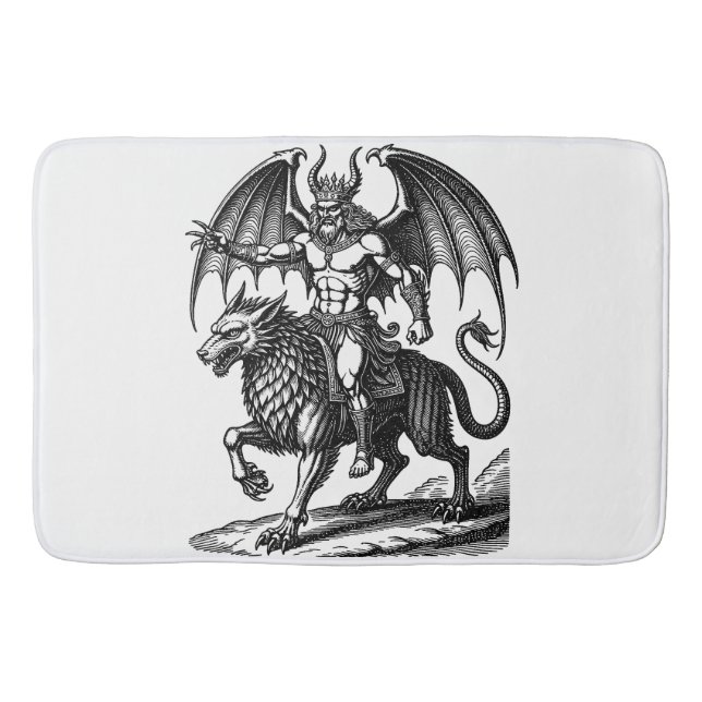 Astaroth’s Quiet Dominion Bath Mat (Front)