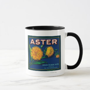 Aster Brand Citrus Crate Label Mug