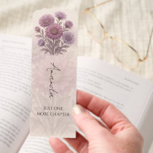 Aster Flower, Personalised Watercolor