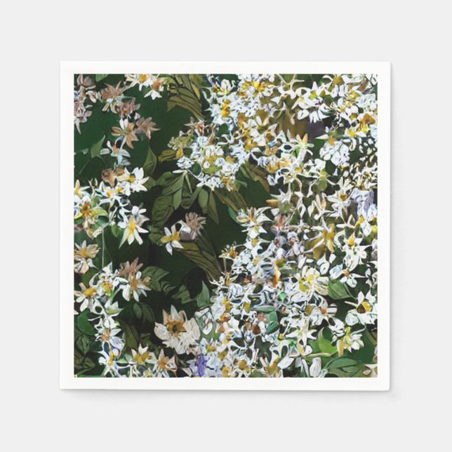 ASTER FLOWERS NAPKIN (Front)