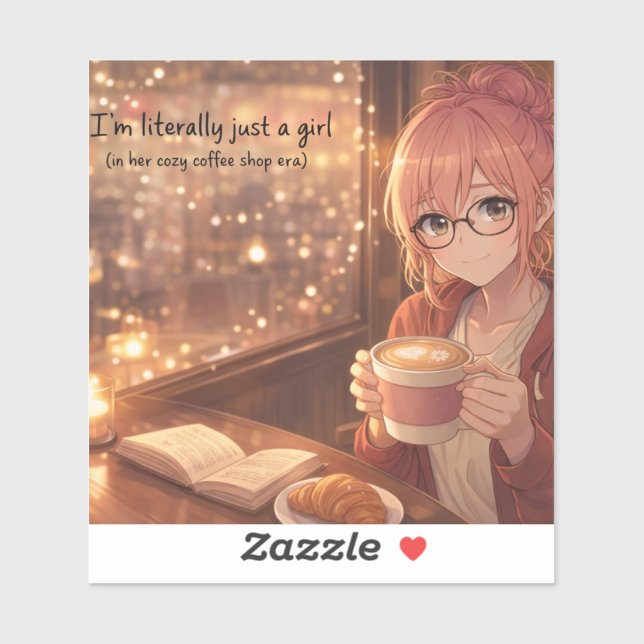 Aster™ I'm Just a Girl sticker Cute Aesthetic (Sheet)
