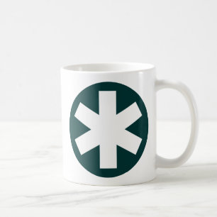Asterisk - Dark Green Coffee Mug