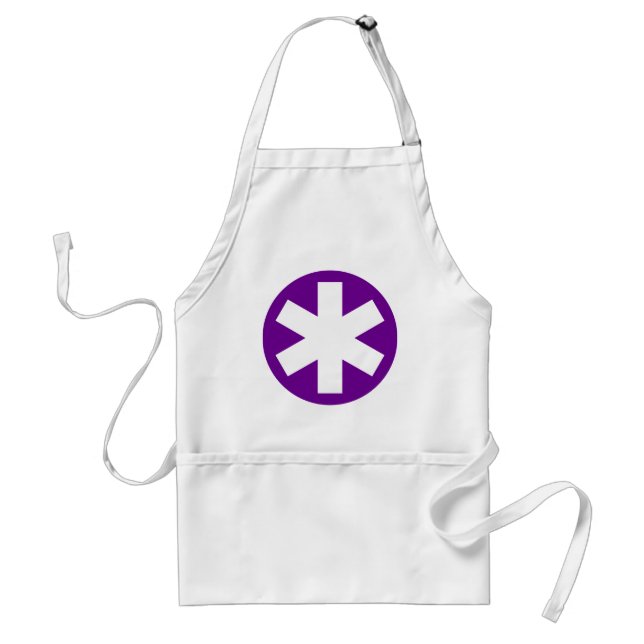 Asterisk - Purple Standard Apron (Front)