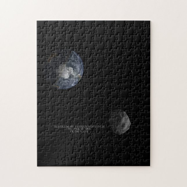 Asteroid 2012 DA14 Passing the Earth Feb. 15, 2013 Jigsaw Puzzle (Vertical)