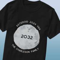 Asteroid 2024 YR4 2032 Personalised Family Name