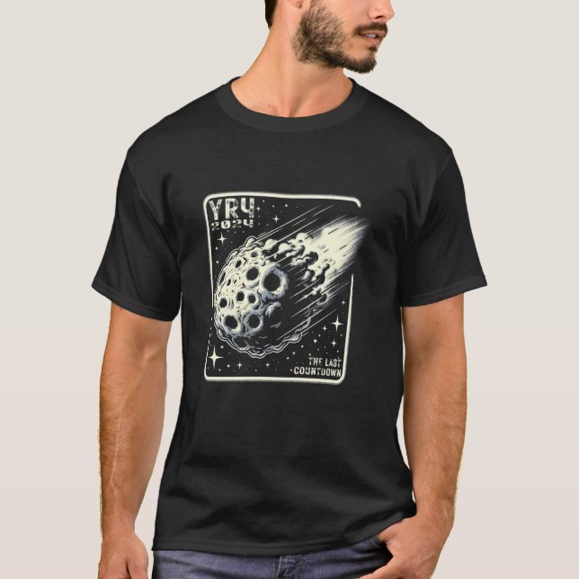 Asteroid 2024 YR4 Asteroid 2024 YR4 Potential Eart T-Shirt (Front)