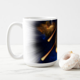 Asteroid Apocalypse Fractal Art Spacescape Coffee Mug
