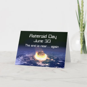 Asteroid Day June 30 Card