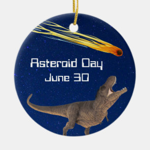 Asteroid Day June 30 Ceramic Ornament