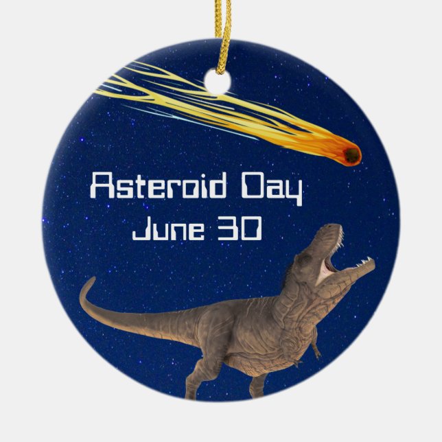 Asteroid Day June 30 Ceramic Ornament (Front)