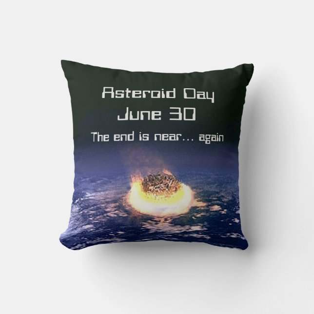 Asteroid Day June 30 Cushion (Front)