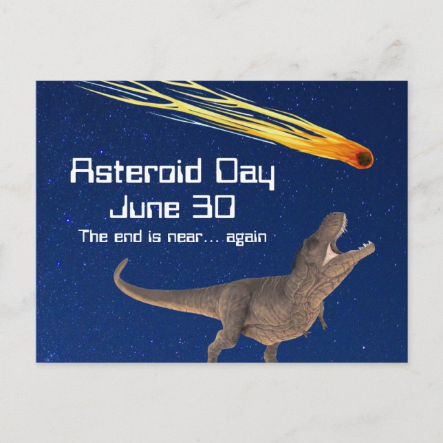 Asteroid Day June 30 Postcard (Front)