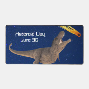 Asteroid Day T-Rex Desk Mat
